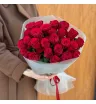 Красные розы 50см 25шт