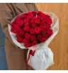 Красные розы 50см 51шт