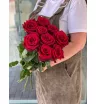 Красные розы Эквадор 9 шт
