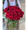 Красные розы Эквадор 25 шт