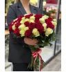 Красно-белые 51 роза