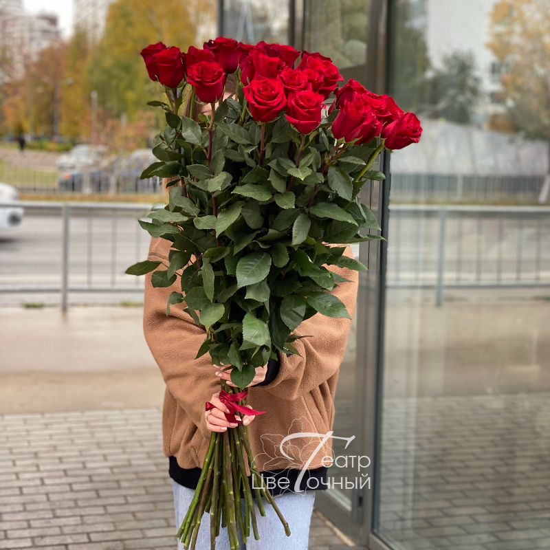 Метровые розы 25 шт (под заказ) 1