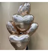 Шар фольгированный, сердце розовое золото 5 шт 1