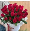 Коробка красных роз &laquo;L&raquo; 35шт 1
