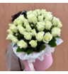 Коробка белых роз &laquo;M&raquo; 41шт