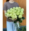 Белые розы Эквадор 25 шт