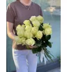 Белые розы Эквадор 15 шт 1