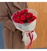 Красные розы 40см 15шт 1